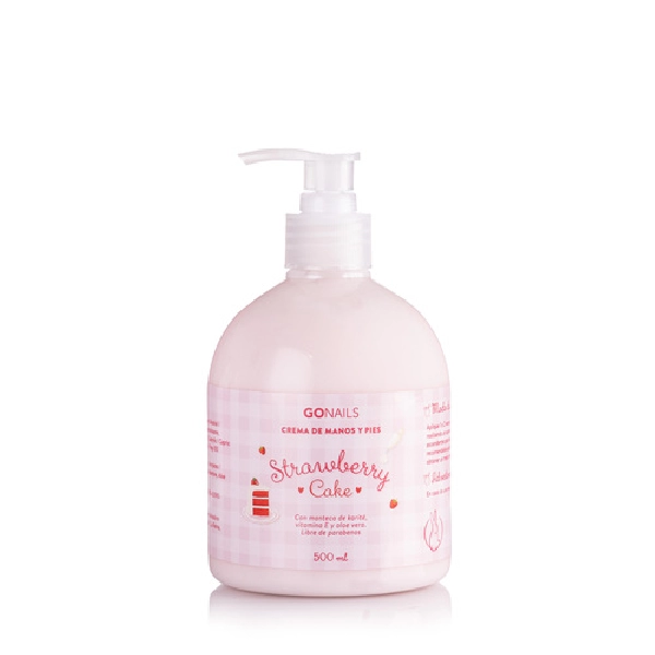 Foto Principal GO NAILS Crema de manos y pies Strawberry Cake - 500 ml